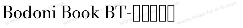 Bodoni Book BT字体转换